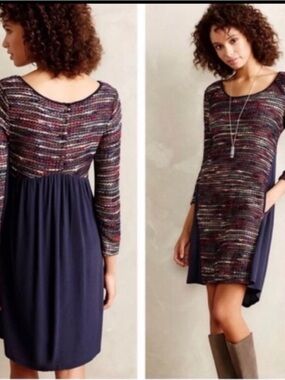 Anthropologie Maeve Marled Swing Dress 003
